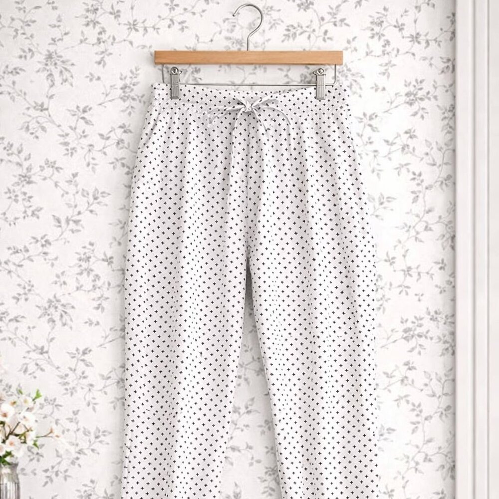 Pink Martini Ladies Small Light and Flowy Black and White Pants